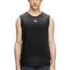 t-brico-new Tricou fără mâneci decolorat cu decupaj oval D