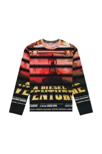 t-craneup-ls Tricou cu imprimeu cu dungi t-craneup-ls Tricou cu imprimeu cu dungi