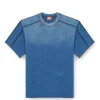 t-craoxt Tricou din bumbac cu cusături overlock contrastante
