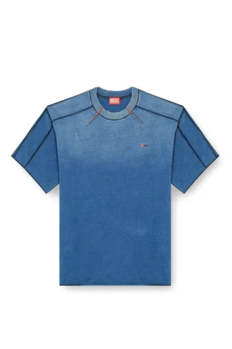 t-craoxt Tricou din bumbac cu cusături overlock contrastante