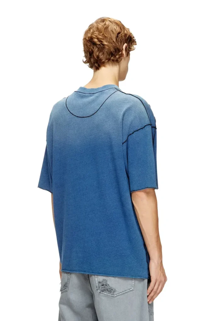 t-craoxt Tricou din bumbac cu cusături overlock contrastante