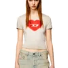 t-ele Tricou cu nervuri și inimă pictată în acuarelă D