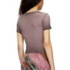 t-ele Tricou cu nervuri și inimă pictată în acuarelă D