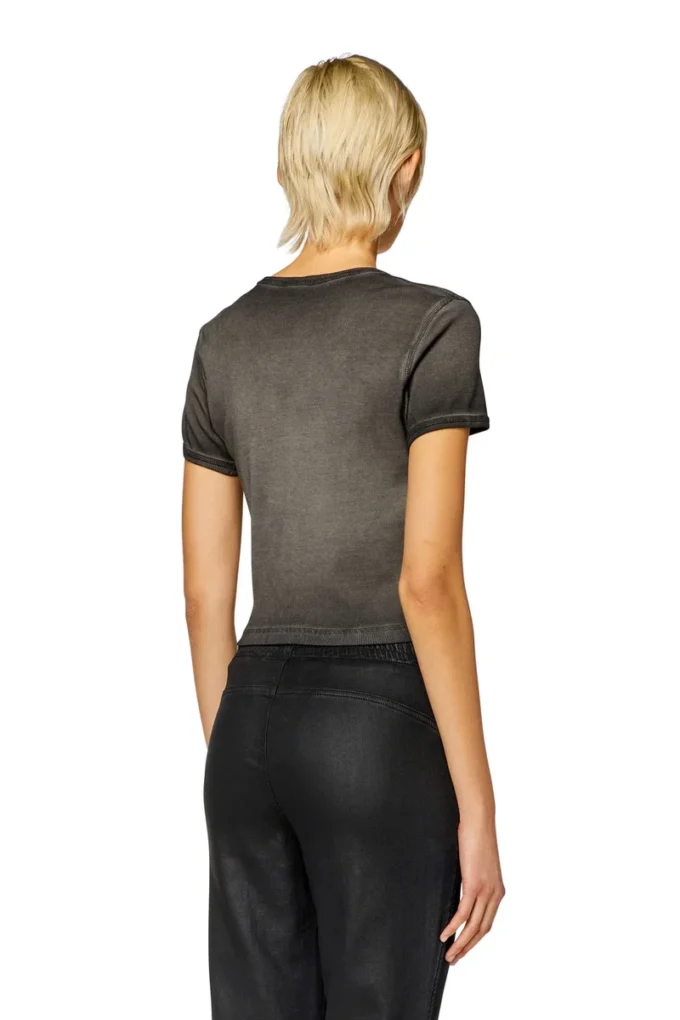 t-ele Tricou cu nervuri și inimă pictată în acuarelă D