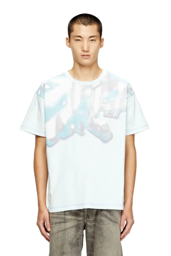 t-gaspard-ihbj Tricou cu imprimeu grafic decolorat