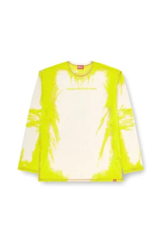 t-hassan-ls-a Tricou din nailon cu mâneci lungi și imprimeu cu versuri