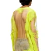 t-hassan-ls-a Tricou din nailon cu mâneci lungi și imprimeu cu versuri