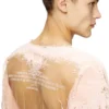 t-hassan-ls-a Tricou din nailon cu mâneci lungi și imprimeu cu versuri