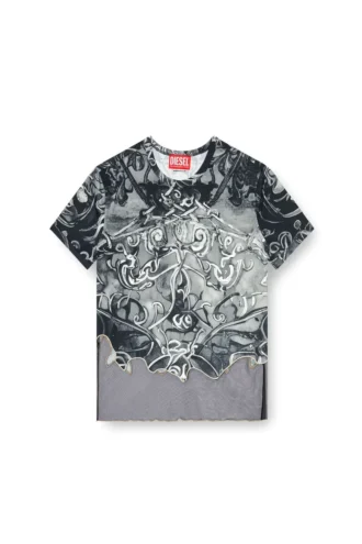 t-inlay Tricou din nailon cu imprimeu heraldic
