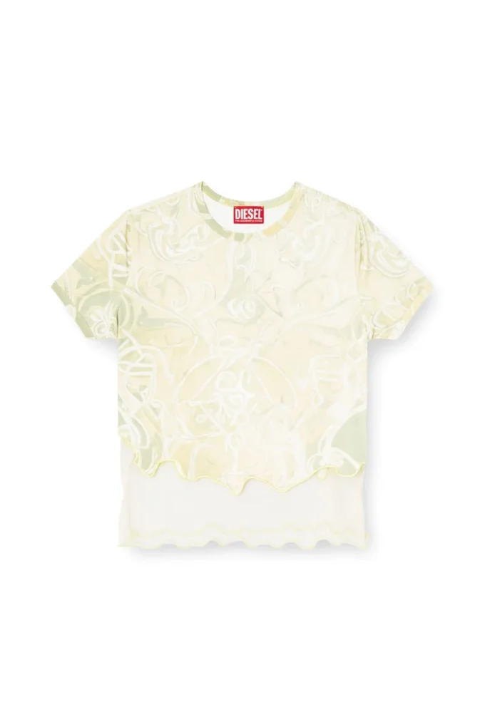 t-inlay Tricou din nailon cu imprimeu heraldic