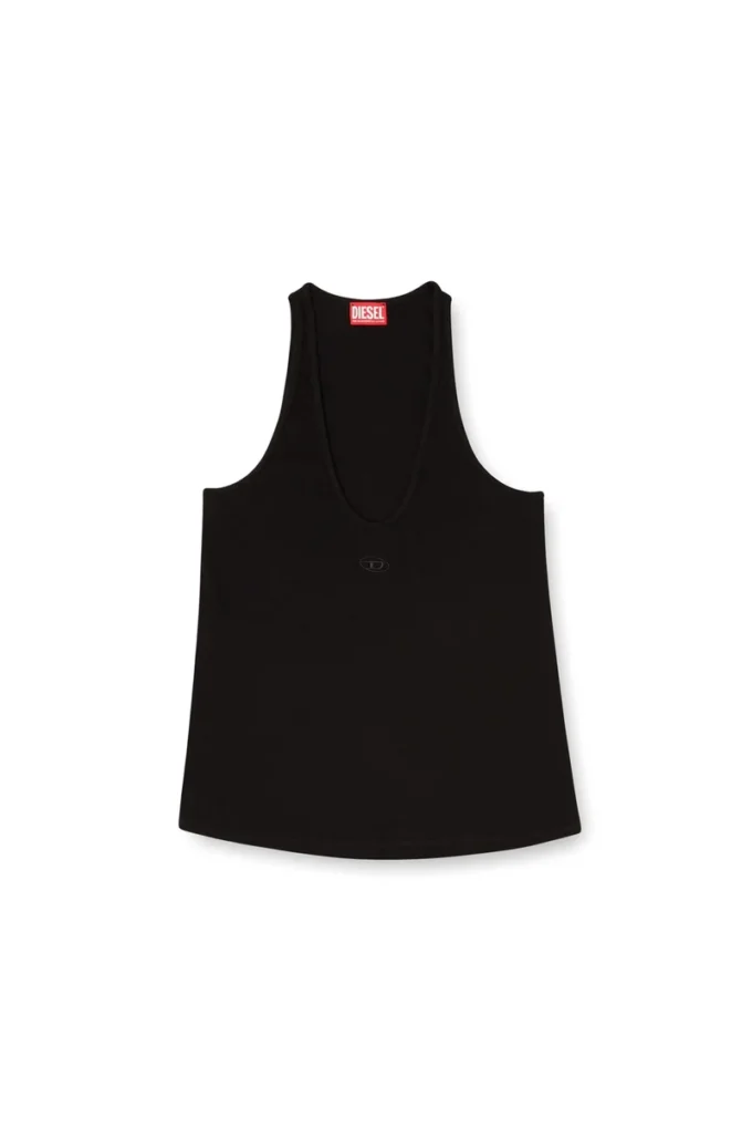 t-ipsya-lkds Tricou cu nervuri și decupaj oval