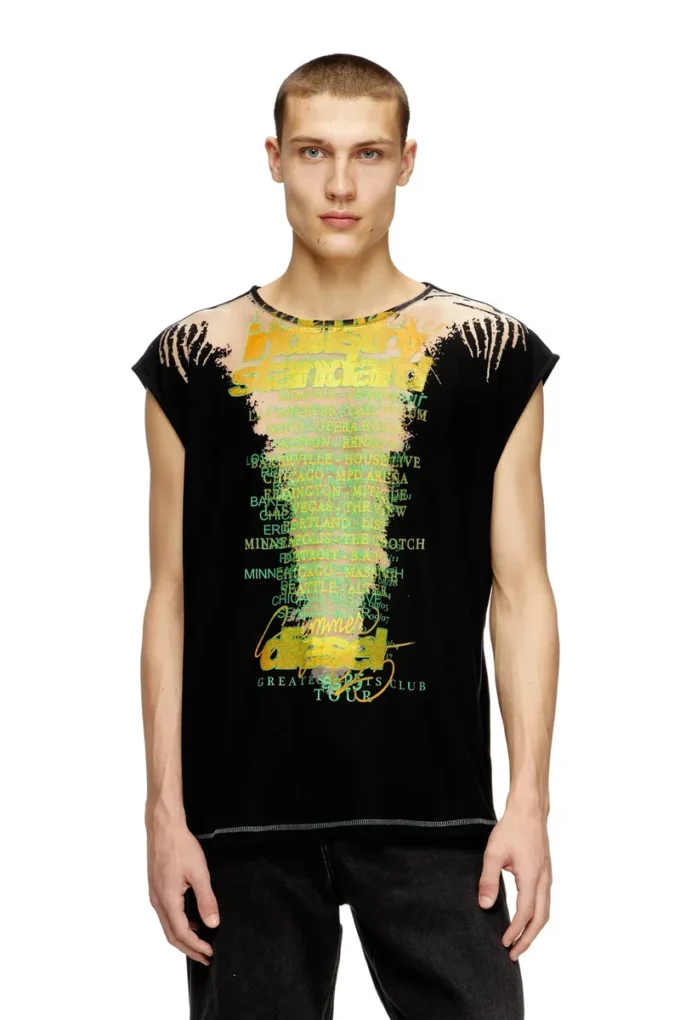 t-isak-a Tricou fără mâneci cu imprimeu cu versuri