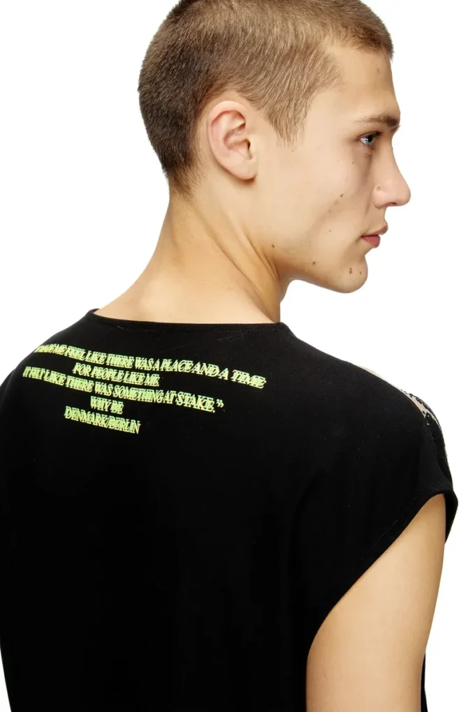 t-isak-a Tricou fără mâneci cu imprimeu cu versuri