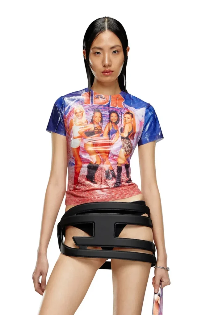 t-jodie Tricou cu imprimeu Diesel film creț