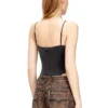 t-ley Body tanga din tricou cu nervuri marmorat