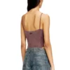 t-ley Body tanga din tricou cu nervuri marmorat