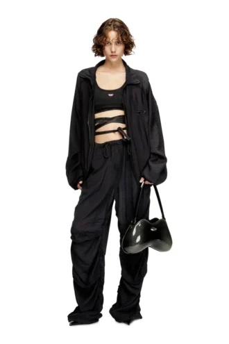 t-leya-tail-r1 Top fără mâneci cu aspect denim și bretele înfășurate