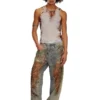 t-lifty-burn-art Tricou din tul cu imprimeu din plastic ars