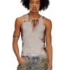 t-lifty-burn-art Tricou din tul cu imprimeu din plastic ars