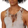 t-lifty-burn-art Tricou din tul cu imprimeu din plastic ars