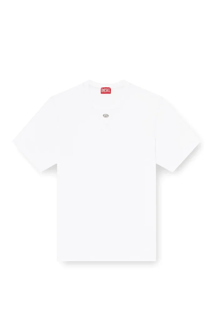 t-madjust-tr Tricou obișnuit cu guler rotund și Oval D