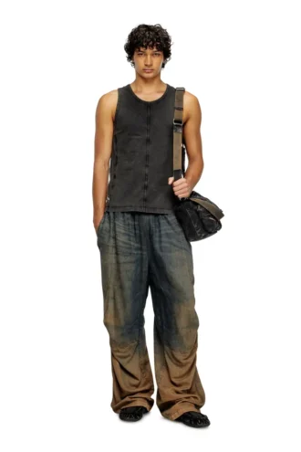 t-mely-sl Maiou din tricou cu aspect denim