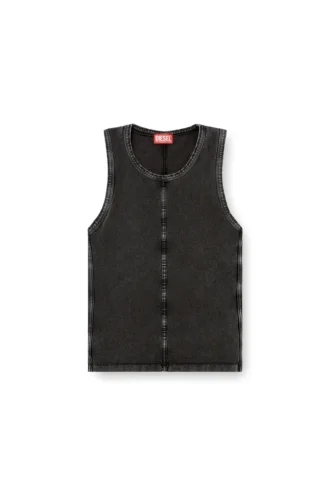 t-mely-sl Maiou din tricou cu aspect denim