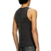 t-mely-sl Maiou din tricou cu aspect denim
