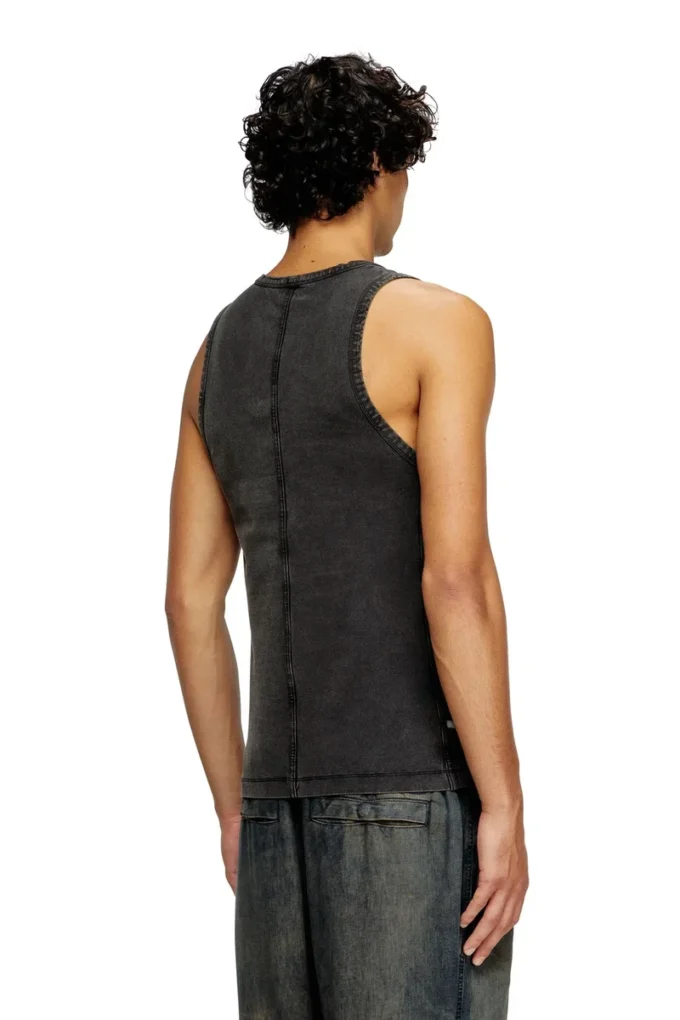 t-mely-sl Maiou din tricou cu aspect denim