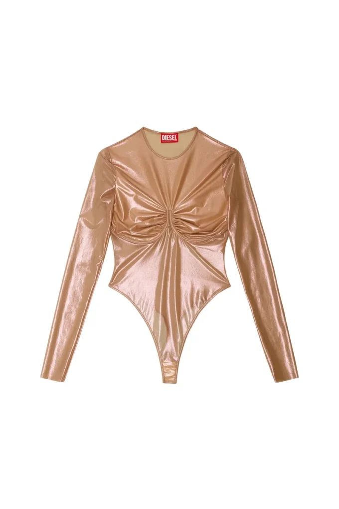 t-nikki Top din tul metalic cu detaliu sutien