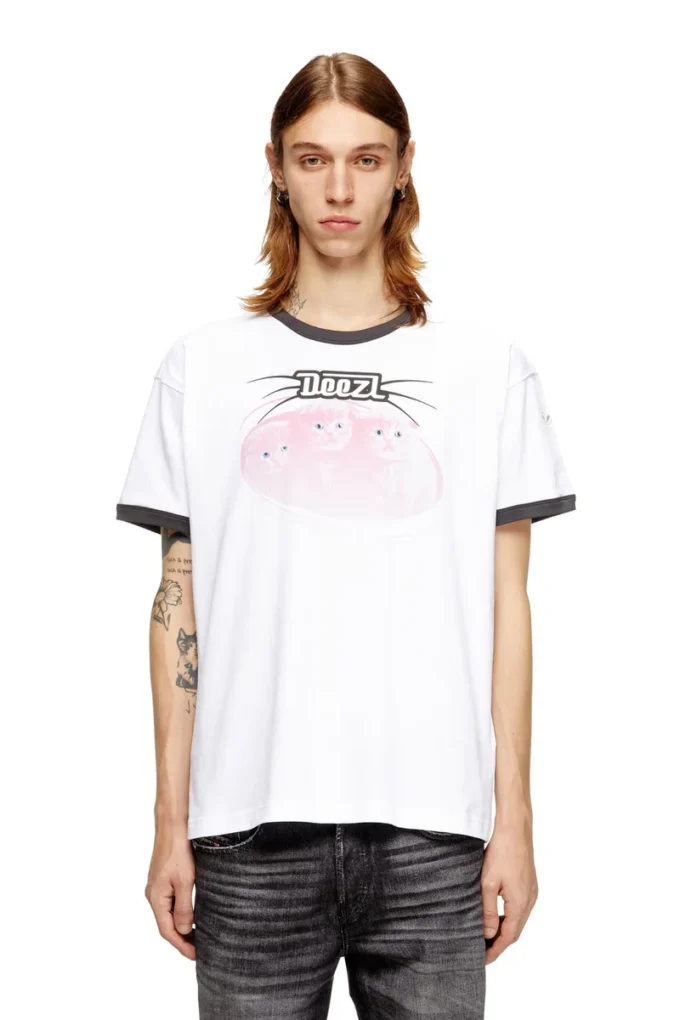 t-norm-cuff Tricou din bumbac cu imprimeu digital t-norm-cuff Tricou din bumbac cu imprimeu digital