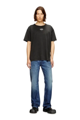 t-norm-iod Tricou din bumbac ușor, cu logo metalic Oval D