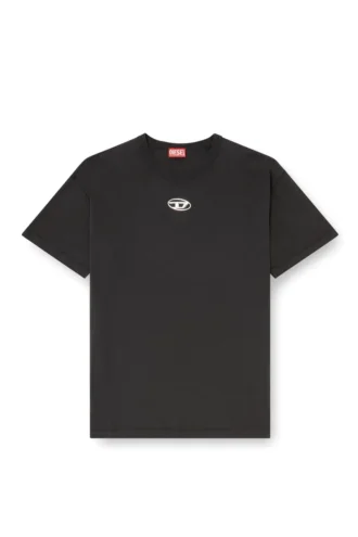 t-norm-iod Tricou din bumbac ușor, cu logo metalic Oval D