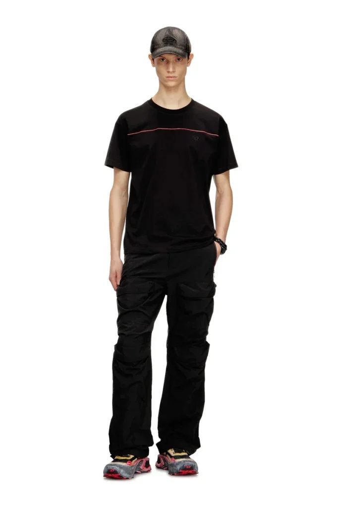 t-norm-piping Tricou cu bordură contrastantă t-norm-piping Tricou cu bordură contrastantă