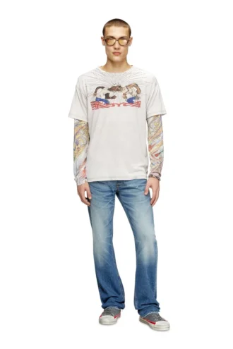 t-norm-t15 Tricou cu imprimeu cu strasuri