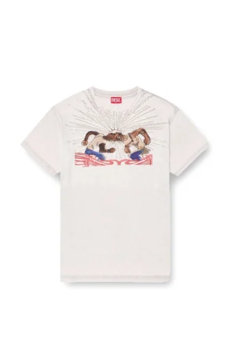 t-norm-t15 Tricou cu imprimeu cu strasuri