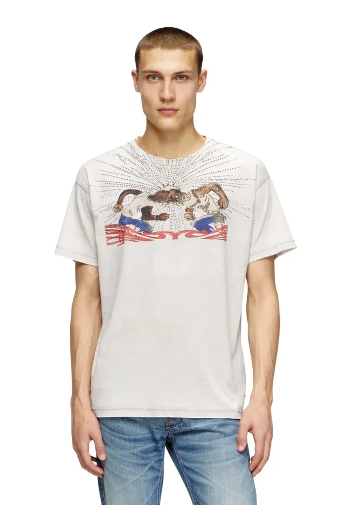 t-norm-t15 Tricou cu imprimeu cu strasuri t-norm-t15 Tricou cu imprimeu cu strasuri