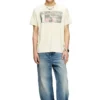 t-norm-t2 Tricou cu slogan și spălare burnout t-norm-t2 Tricou cu slogan și spălare burnout