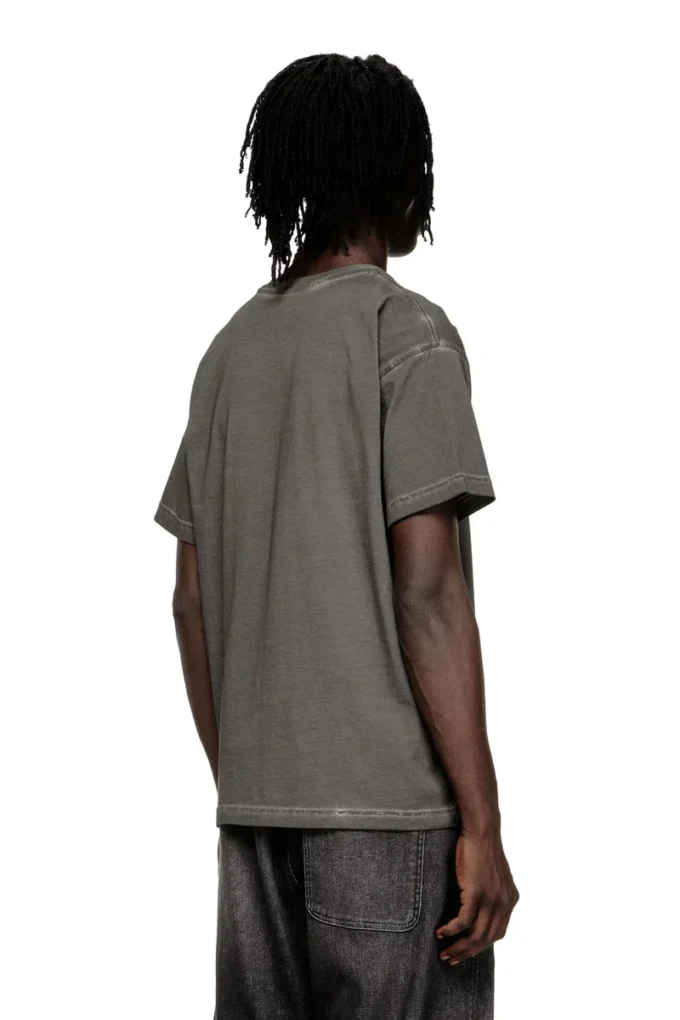 t-norm-t7 Tricou din bumbac cu guler rotund și imprimeu t-norm-t7 Tricou din bumbac cu guler rotund și imprimeu