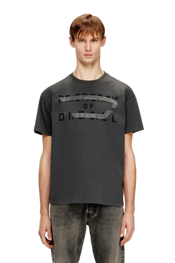 t-norm-v11 Tricou regular cu aplicație D t-norm-v11 Tricou regular cu aplicație D