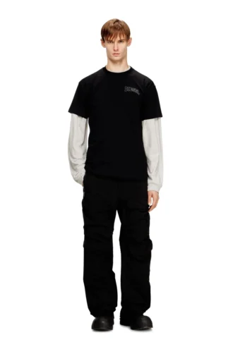 t-norm-v16 Tricou din bumbac cu broderie Diesel