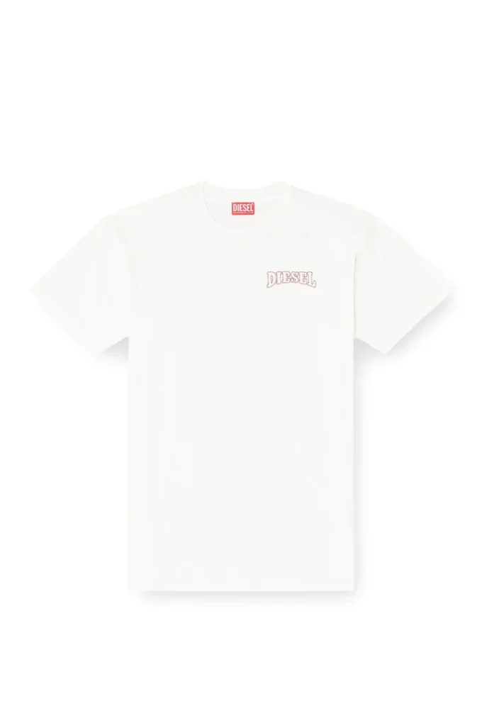t-norm-v16 Tricou din bumbac cu broderie Diesel t-norm-v16 Tricou din bumbac cu broderie Diesel