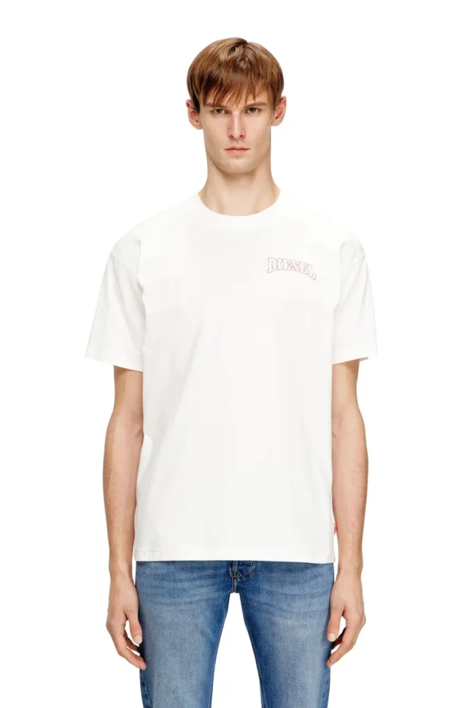 t-norm-v16 Tricou din bumbac cu broderie Diesel t-norm-v16 Tricou din bumbac cu broderie Diesel