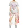 t-normac Tricou cu guler rotund și imprimeu cu versuri t-normac Tricou cu guler rotund și imprimeu cu versuri