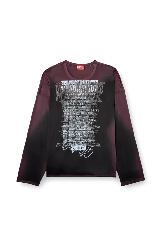 t-olavi-aa Tricou cu mâneci lungi din jersey tehnic cu imprimeu cu versuri