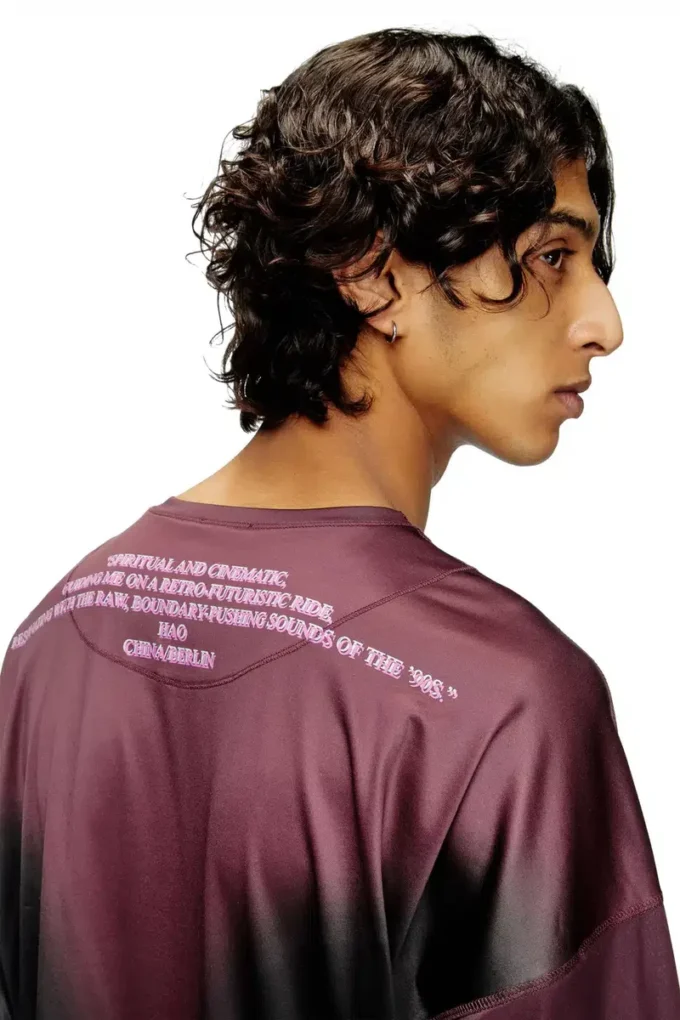 t-olavi-aa Tricou cu mâneci lungi din jersey tehnic cu imprimeu cu versuri