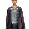 t-olavi-aa Tricou cu mâneci lungi din jersey tehnic cu imprimeu cu versuri