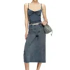 t-ony Top cu bretele din jersey cu aspect denim