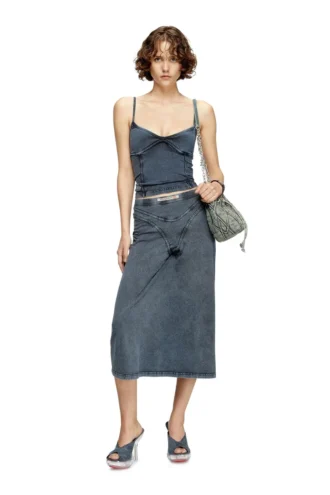 t-ony Top cu bretele din jersey cu aspect denim