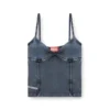 t-ony Top cu bretele din jersey cu aspect denim